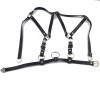 N-6614 New Design Punk Style Black Pu Leather Sexy Bondage Straps Bra Body Harness Queen Lingerie Belt Body Chain Women Body Jewelry