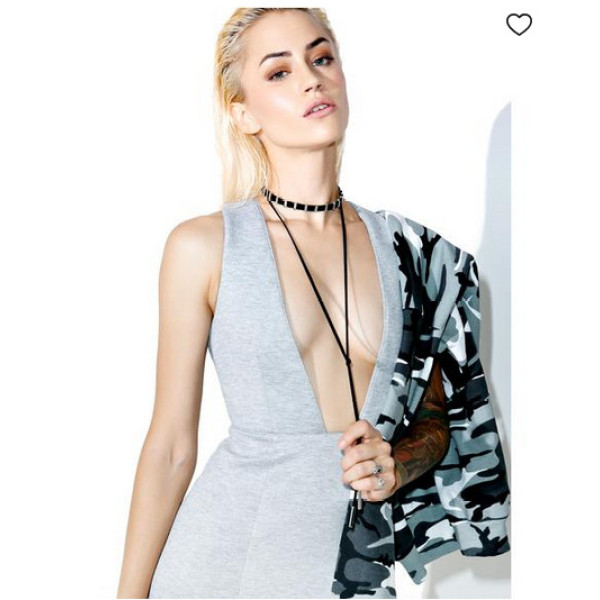 N-6622 Punk Gothic Long Black Velvet Chain Double Wrap Gold Choker Necklace