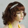 F-0382 New Fashion Hairband Leaf Shape Crystal Alloy Hair Jewelry for Girl Hair Accessories