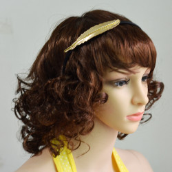 F-0382 New Fashion Hairband Leaf Shape Crystal Alloy Hair Jewelry for Girl Hair Accessories
