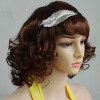 F-0383 New Design Fashion Hairband Leaf Shape Inlay Crystal Alloy Hair Jewelry for Girl Hair Accessories