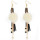 E-3957 Drop Dangle Earring Mink Hair Multilayer Thin Chains Pendant Long Tassel Beaded/Feather Earrings for Women