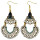 E-3587 New Fashion Bohemia Gold Plated Multicolor Rhinestone & Resins Beads Large Dangling Earrings For Women Jewelry