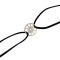 N-6629 Hot Sale Black Velvet Leather Chain Silver Sun Shape Decoration Choker Short Clavicle Necklaces Women & Girls Jewelry