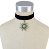 N-6635 Fashion Velvet Chain Silver Gold Choker Collar Pendant Short Clavicle Necklaces for Women Jewelry