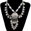 N-6641 Fashion Bohemian Silver Gold Plated NecklaceTassel Pendant Chain Drop Long Alloy Necklaces for Women Jewelry