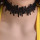 N-6638 Fashion Vintage Punk Gothic Black Lace Sexy Choker Necklaces  Handmade Adjustable for Women Jewelry
