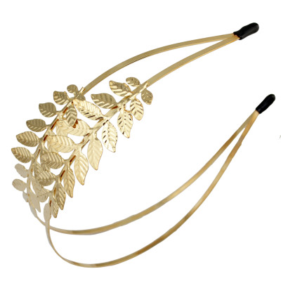 F-0379 Leaf Shape Fashion Hairband Silver Gold Plated Alloy Hair Jewelry Women & Girl Hair Accessories
