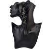 E-3964 Luxury Fashion 4 Colors Flower Shape Inlay Rhinestone Crystal Shiny Dangle Drop Earrings Women & Girls Accessory