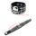 B-0831 Fashion Leather Balck Brown Punk Personality Skull and Crossbone Rivet Adjustable Cuff Bangle Bracelet