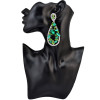 E-3967 High Quality Fashion 4 colors silver plated alloy geometry shape inlay crystal rhinestone shiny luxury big dangle drop earrings women & girls jewelry