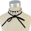 N-6657 Fashion Wedding Jewelry Horse Eyes Rhinestones Crystal Choker Necklace for Bridal