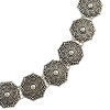 N-6678 Bohemian Vintage Silver Choker Necklace Carved Flower Necklaces Women & Girls Jewelry