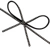N-6683 Cute Bow-tie Design Rivet Nail Velvet Neck Strap Choker Necklace Collar Clavicle Chain