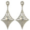 E-3973 Generous Big Long Drop Earrings Crystal Diamond Design Dangle Zircon Stud Earring 5 Colors