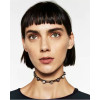 N-6684 Bohemian Bow-tie Design  Neck Strap Pearl Rhinestone Choker Necklace Collar Clavicle Chain