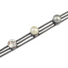 N-6684 Bohemian Bow-tie Design Neck Strap Pearl Rhinestone Choker Necklace Collar Clavicle Chain