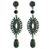 E-3985 5 Colors Luxury Drop Earring Inlay Crystal Rhinestone Design Dangle Long Earrings For Women Jewelry