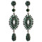E-3985 5 Colors Luxury Drop Earring Inlay Crystal Rhinestone Design Dangle Long Earrings For Women Jewelry