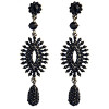 E-3985 5 Colors Luxury Drop Earring Inlay Crystal Rhinestone Design Dangle Long Earrings For Women Jewelry