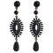 E-3985 5 Colors Luxury Drop Earring Inlay Crystal Rhinestone Design Dangle Long Earrings For Women Jewelry