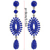 E-3985 5 Colors Luxury Drop Earring Inlay Crystal Rhinestone Design Dangle Long Earrings For Women Jewelry