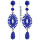 E-3985 5 Colors Luxury Drop Earring Inlay Crystal Rhinestone Design Dangle Long Earrings For Women Jewelry