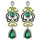 E-3992 3 Colors Luxury Drop Earring Inlay Crystal Rhinestone Waterdrop Shape Dangle Long Earrings For Women Jewelry