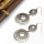 E-3997 Retro Silver Texture Exaggeration Imitation Pearl Drop Dangle Earring for Women