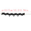 N-6693 Popular Gothic Style Black Lace Flower Resin Beads Pendant Choker Collar Bib Clavicle Necklaces Women & Girls Jewelry