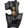 E-3998 Bohemian National Wind Long Personality Retro Drop Dangle Long Tassel Feather Hook Earring for Women