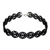 N-6694 Punk Gothic Adjustable Handmade Black Choker Velvet Necklace