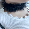 N-6696 Bohemian Black Plush Fashion Choker Necklace Gothic Punk Handmade Necklaces Women Jewelry