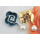 P-0354 Korean Fashion Gold Plated Plant Flower Shape Rhinestone Pearl Collar Pin Brooch
