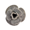 P-0364 New Fashion Black Red Blue Grey Flower Shape Brooch Pins For Women Elegant Accessory