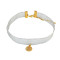 N-6702 Punk Gothic Sexy Choker Necklace Collar Velvet Necklace Gold Chain Set of 4