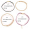 N-6707 4 Pcs/Set Punk Black Leather Rivet Choker Gold Plated Alloy Chain Charm Rose Fabric Chain Collar Short Necklace Women Jewelry
