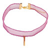 N-6707 4 Pcs/Set Punk Black Leather Rivet Choker Gold Plated Alloy Chain Charm Rose Fabric Chain Collar Short Necklace Women Jewelry