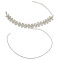 N-6711 New Fashion Gold Plated Full Crystal Choker Punk Style Long Tassel Choker Short Collar Necklace Women Jewelry