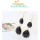 E-0512 New Fashion European Double Black Drop Gem Pendant Charming Earring