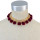 N-6722 Bohemia Gold Plated Box Chain Choker Alloy Bell Plush Ball Charms Collar Short Necklace Adjustable Women Jewelry, Black/Grey/Red Color