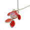 N-6720 Bohemian Silver Fashion Inlay Crystal Rhinestone Little Goldfish Pendant Necklace Women & Girls Jewelry