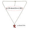 N-6720 Bohemian Silver Fashion Inlay Crystal Rhinestone Little Goldfish Pendant Necklace Women & Girls Jewelry