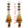 E-4022 Bohemian Brown Feather Tassel Drop Hook Earring Fan-shaped Dangle Earrings for Women Jewelry