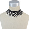 N-6718 Bohemian Style Braid Black Rope Choker Coins Charms Short Clavicle Wide Necklace Women Jewelry