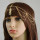 F-0385 Fashion Gold Plated Rhinestone Pearl Pendant Hairband Korea Style Elastic Band Headwear for Women Jewelry