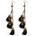 E-4027 3 Styles Bohemian Bronze Alloy Hook Earring Feather Tassel Chain Dangle Long Earrings for Women Jewelry