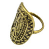 R-1430 4 Pcs/ set Vintage Retro Turkish Gypsy Style Gold Silver Plated Alloy Inlay Resin Beads Midi Knuckle Finger Ring For Women Jewelry