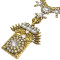 N-6725 Bohemia Rhinestone Long Pendant Necklace Fashion Gold Plated Crystal Charm Choker Necklaces for Women Jewelry