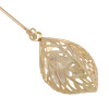 P-0366 Fringed Crystal Leaves Brooch Pin Cardigan Sweater Shawl Corsage